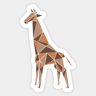 Giraffe, origami style Sticker